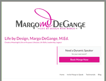 Tablet Screenshot of margodegange.com